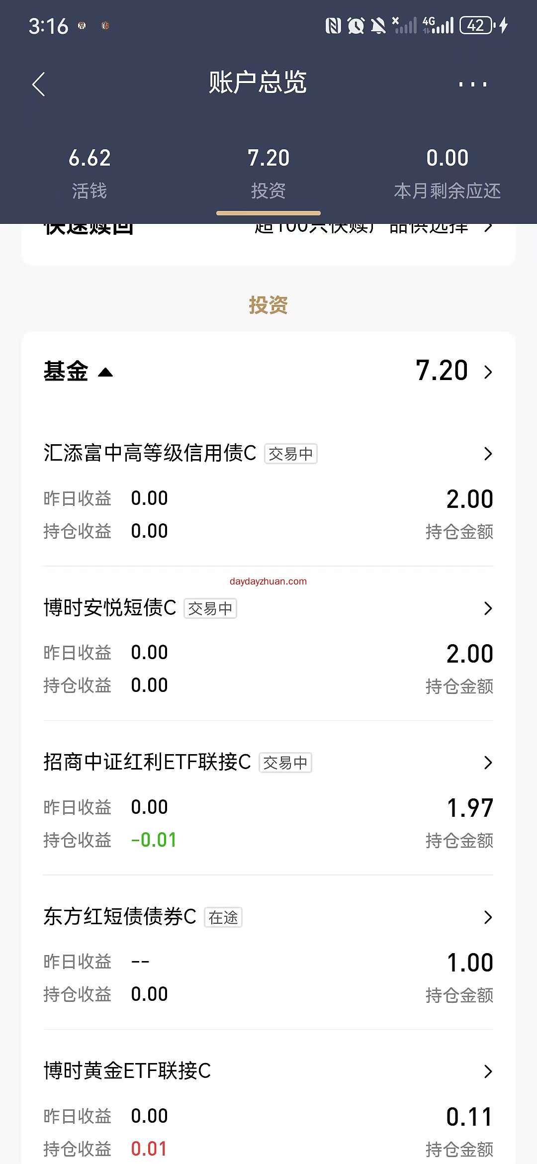 招行体验金到期了,大家可以卖出基金拿5元现金 第1张